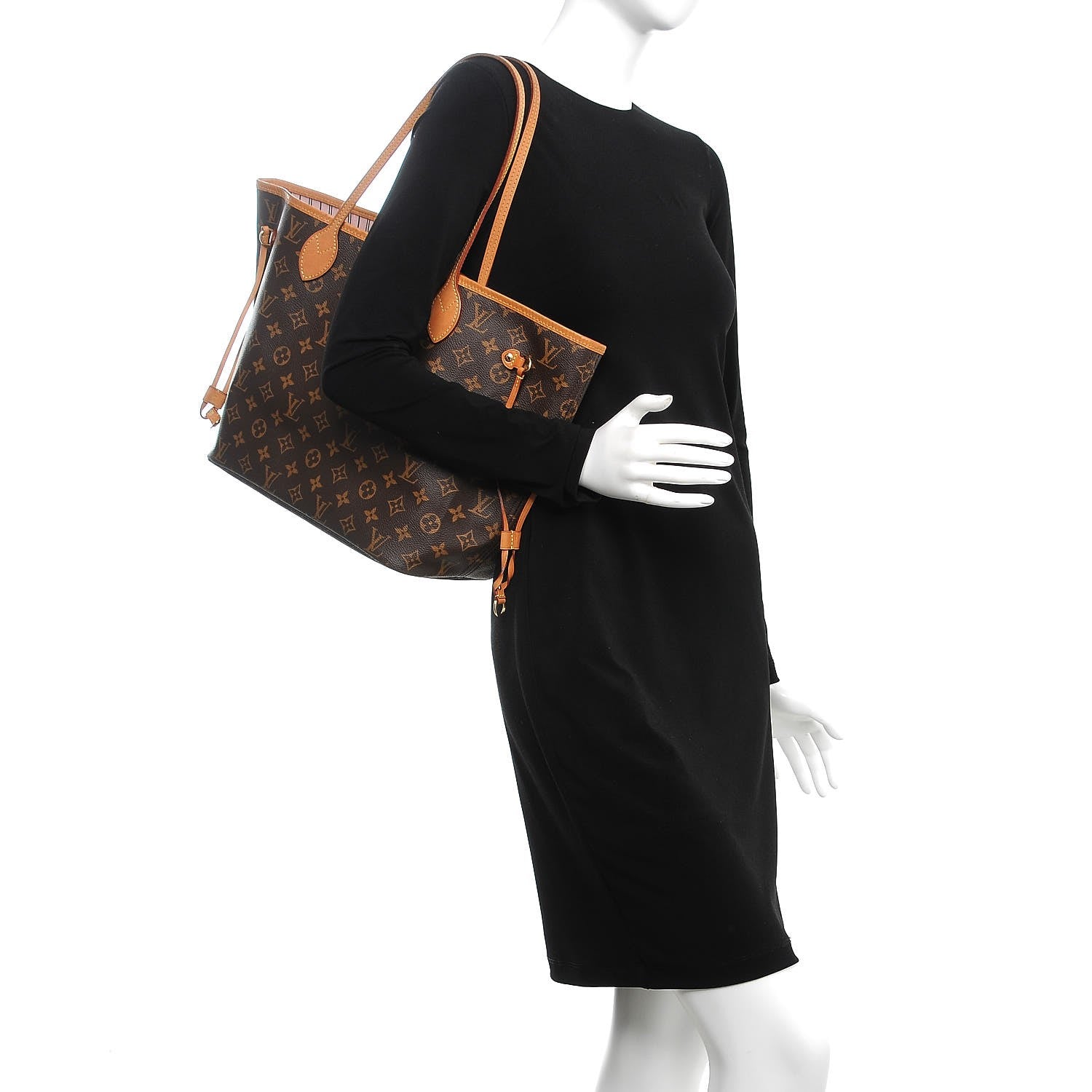 Louis Vuitton Monogram Neo Neverfull MM Rose Ballerine 2 of 9