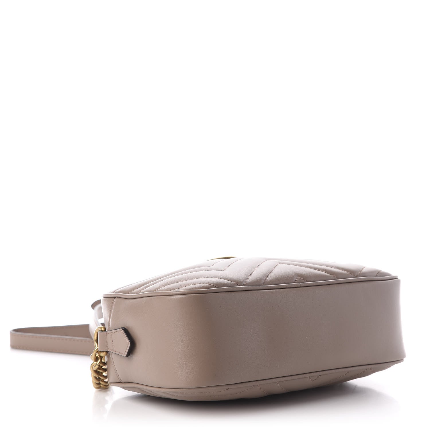 Gucci Calfskin Matelasse Small GG Marmont Chain Shoulder Bag Porcelain Rose 4 of 11