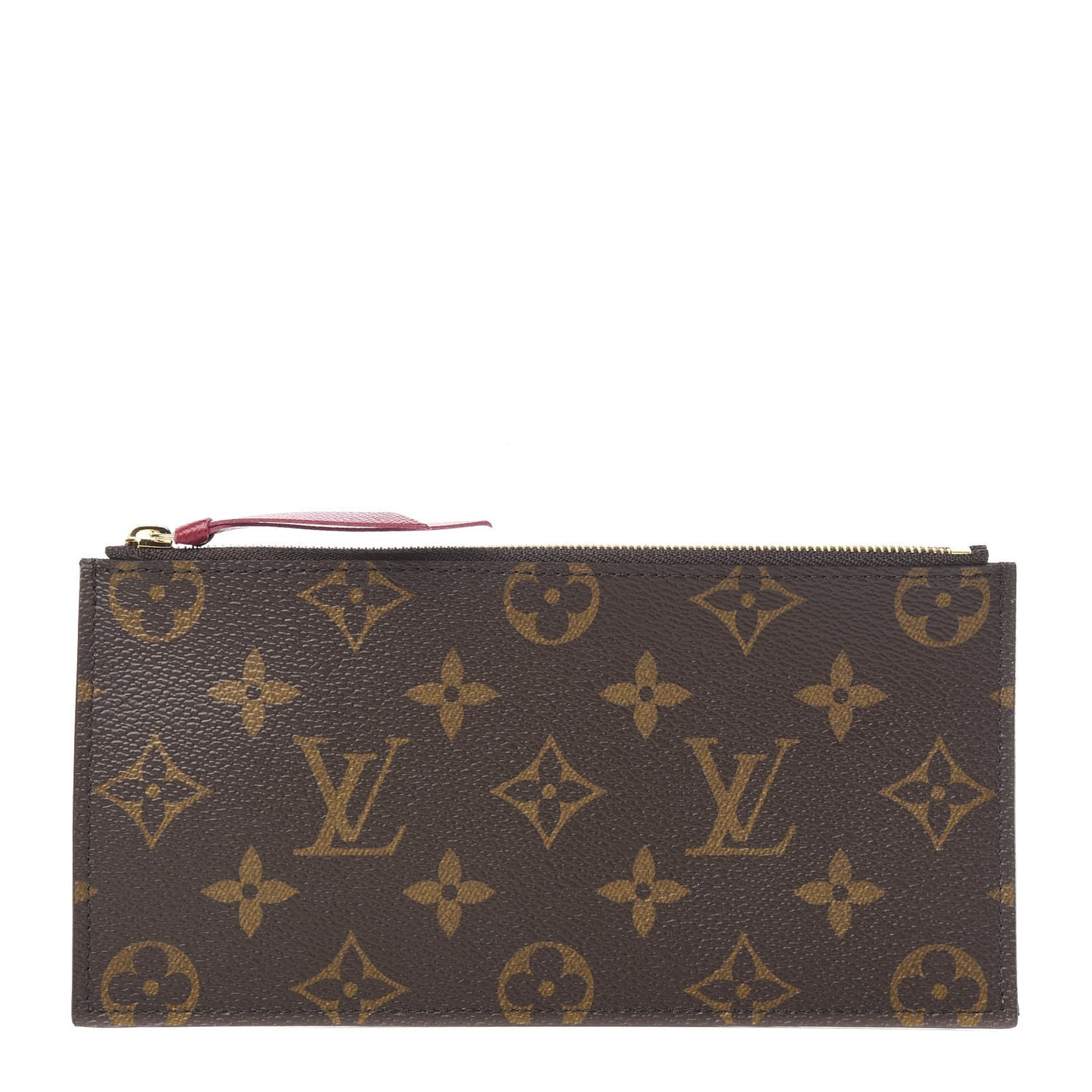 Monogram Felicie Chain Wallet Zippered Insert Fuchsia