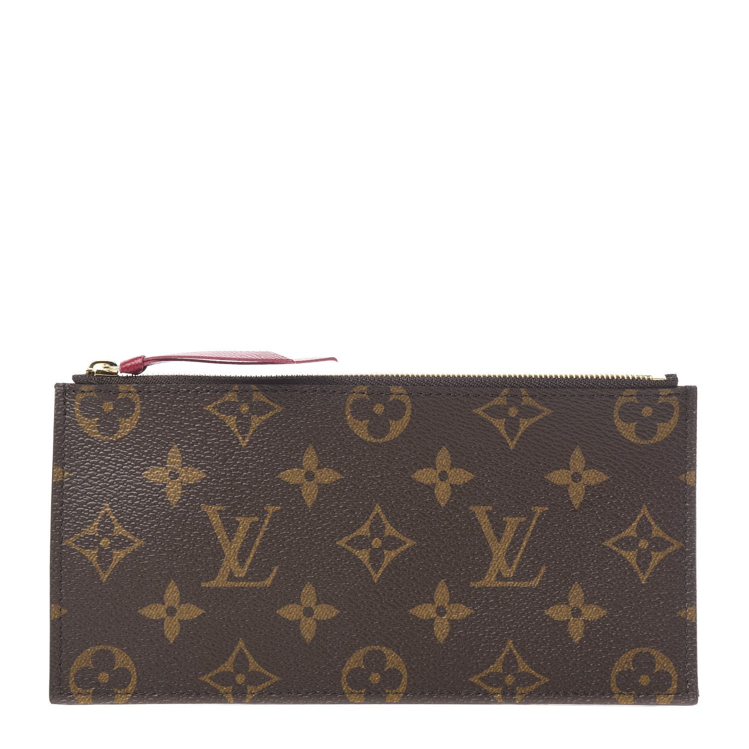 Louis Vuitton Monogram Felicie Chain Wallet Zippered Insert Fuchsia 1 of 6