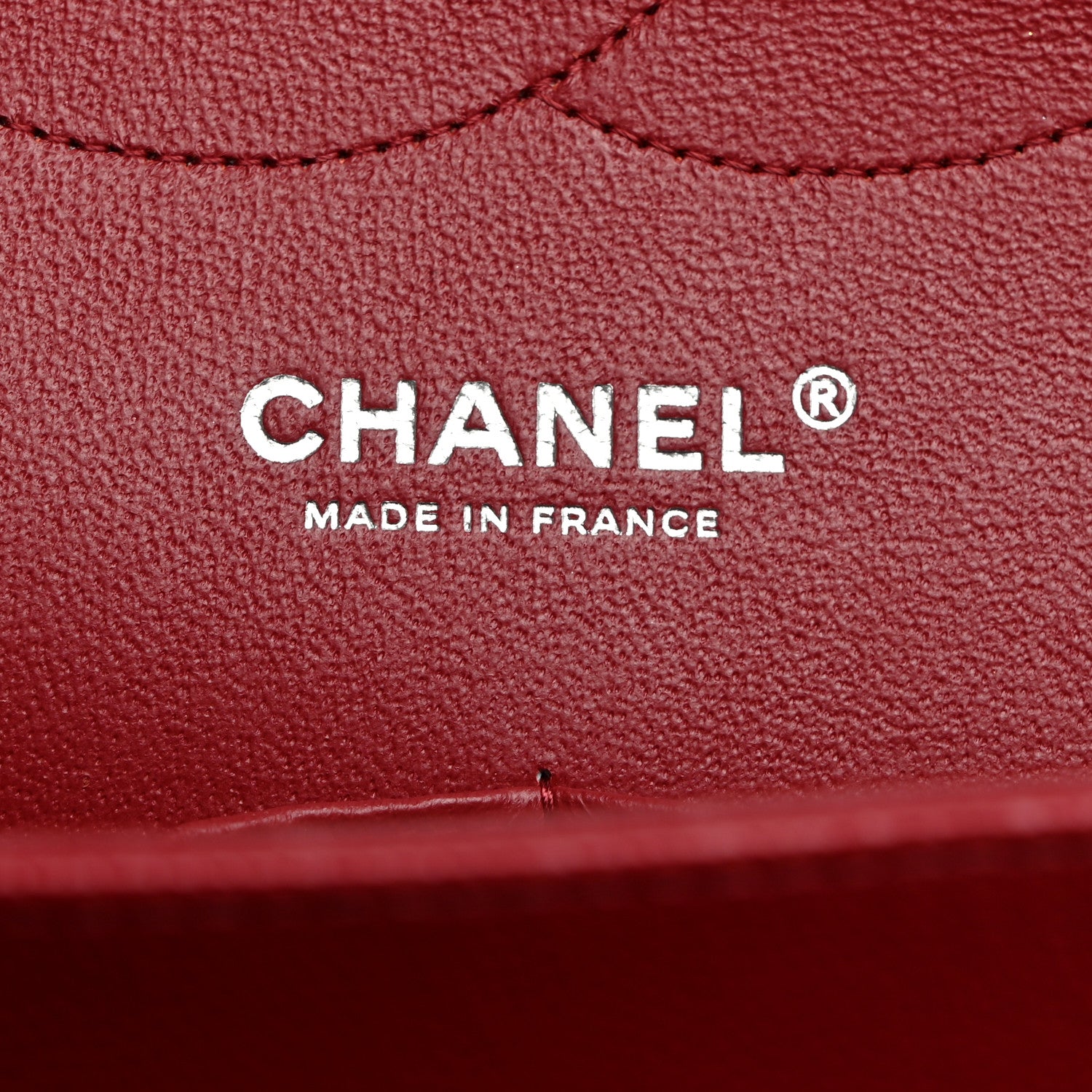 Chanel Caviar Quilted Jumbo Double Flap Dark Red 6 of 10