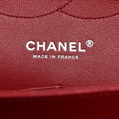 Chanel Caviar Quilted Jumbo Double Flap Dark Red 6 of 10
