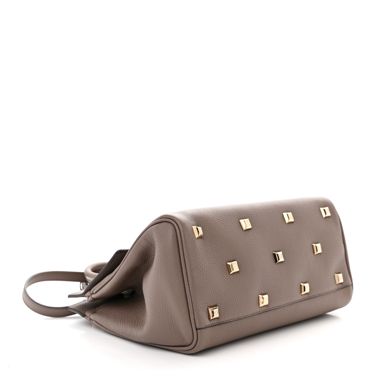 Salvatore Ferragamo Calfskin Studio Bag Caraway Seed 4 of 13