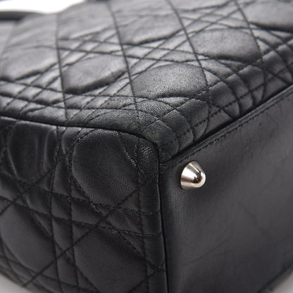 Christian Dior Lambskin Cannage Large Lady Dior Black 8 of 18