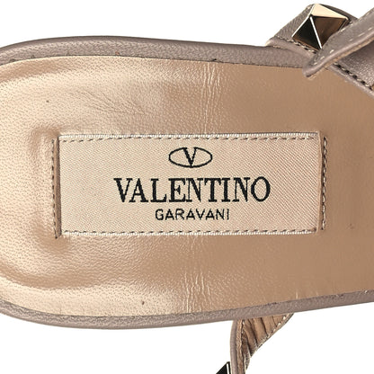 Valentino Garavani Calfskin Nappa Rockstud Ankle Strap 65mm Pumps 41 Black Poudre 8 of 10