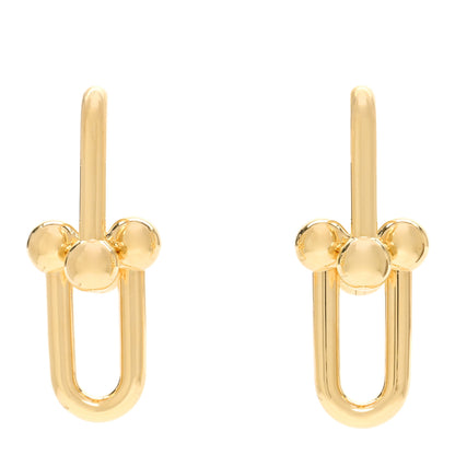 Tiffany 18K Yellow Gold Extra Large HardWear Link Earrings 1 of 5