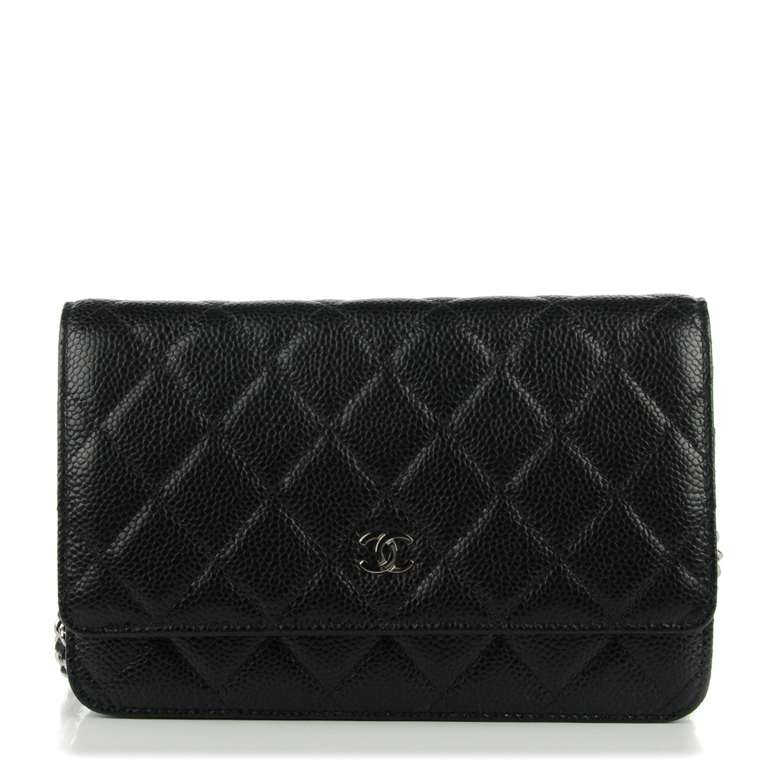 Chanel Caviar Quilted Wallet On Chain WOC Black 1 of 8