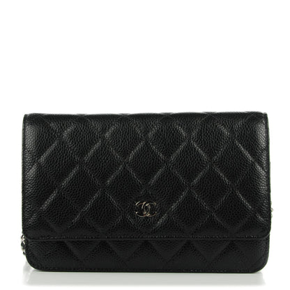 Chanel Caviar Quilted Wallet On Chain WOC Black 1 of 8