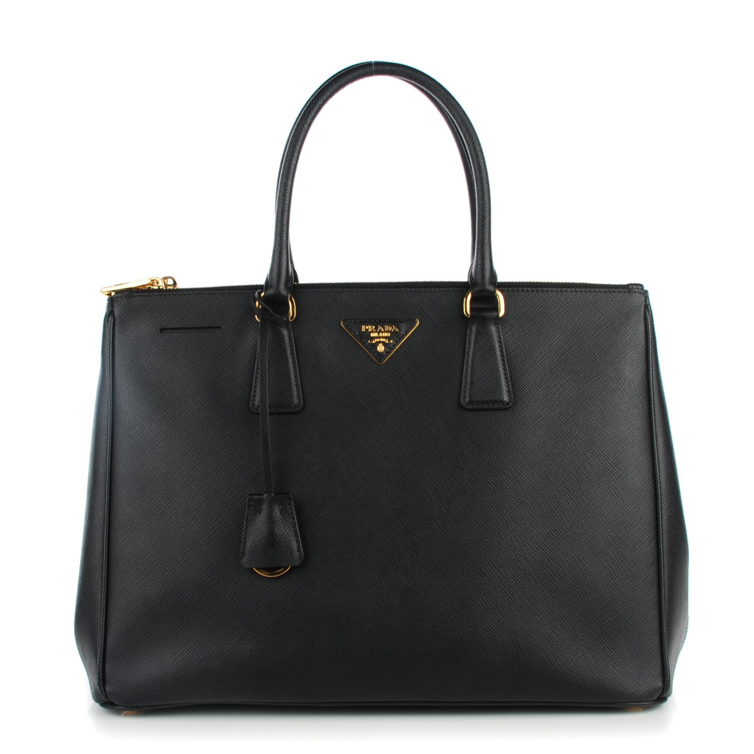 Prada Saffiano Large Galleria Double Zip Tote Black 1 of 9