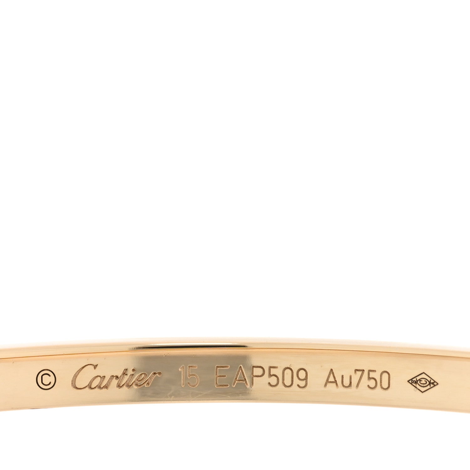 Cartier 18K Yellow Gold Small LOVE Bracelet 15 3 of 7