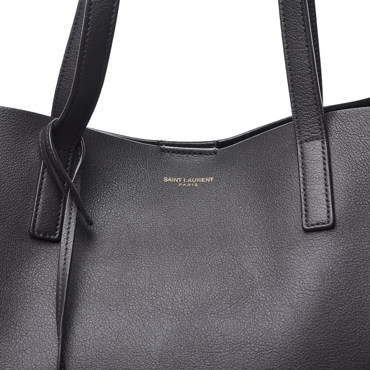 Calfskin Large Shopping Tote Black