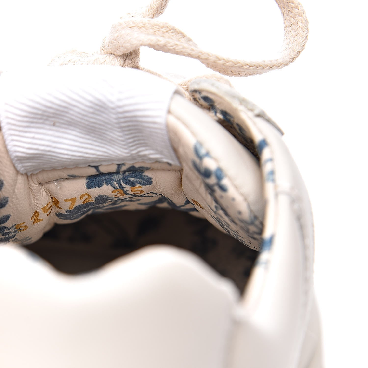 Gucci Calfskin Glitter Web Print Womens Rhyton Sneakers 35 Mystic White 8 of 10