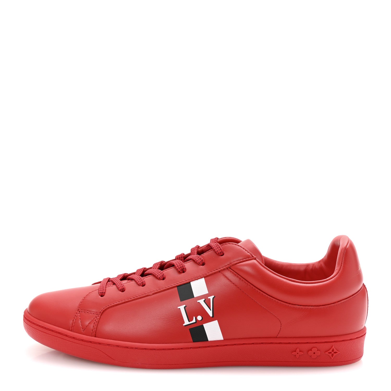 Louis Vuitton Calfskin Luxembourg Sneakers 10 Red 1 of 10