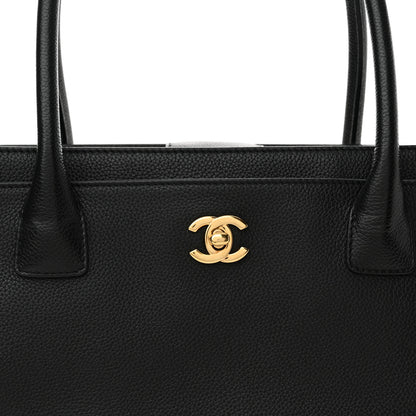 Chanel Caviar Medium Cerf Executive Shopper Tote Black 9 of 12
