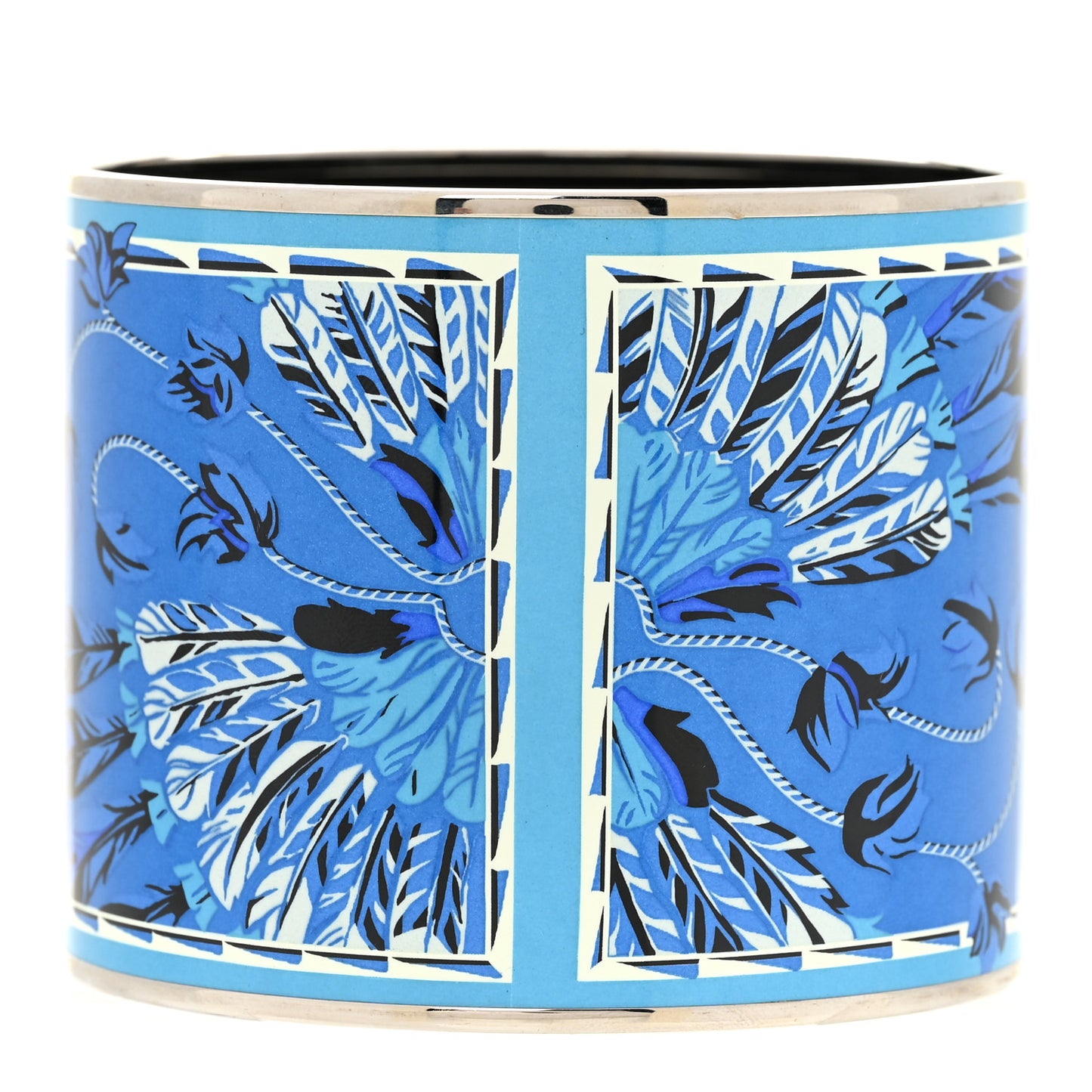 Enamel Printed Mega Wide Brazil Bracelet