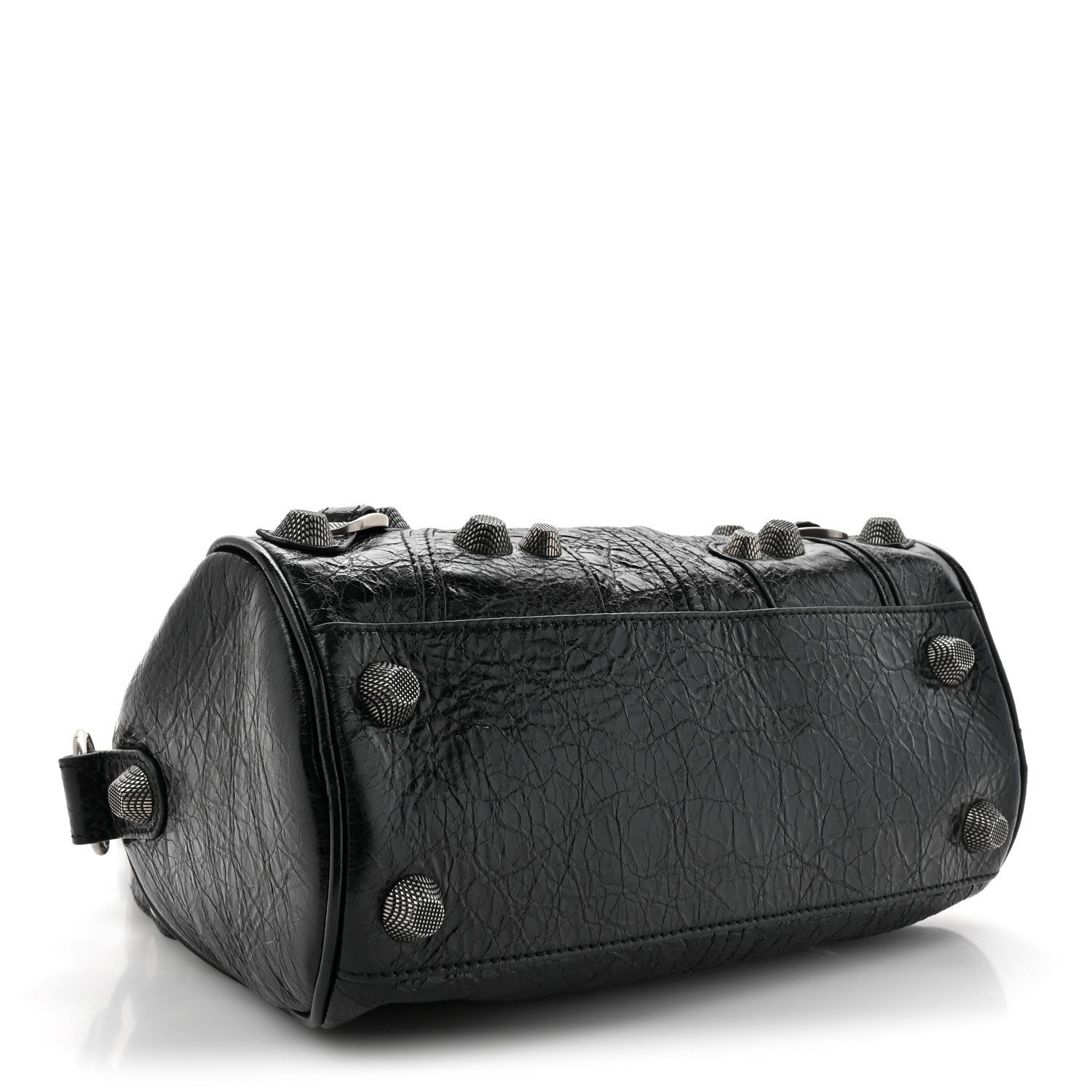 Balenciaga Agneau Arena Le Cagole Cylinder Bag Black 1550943