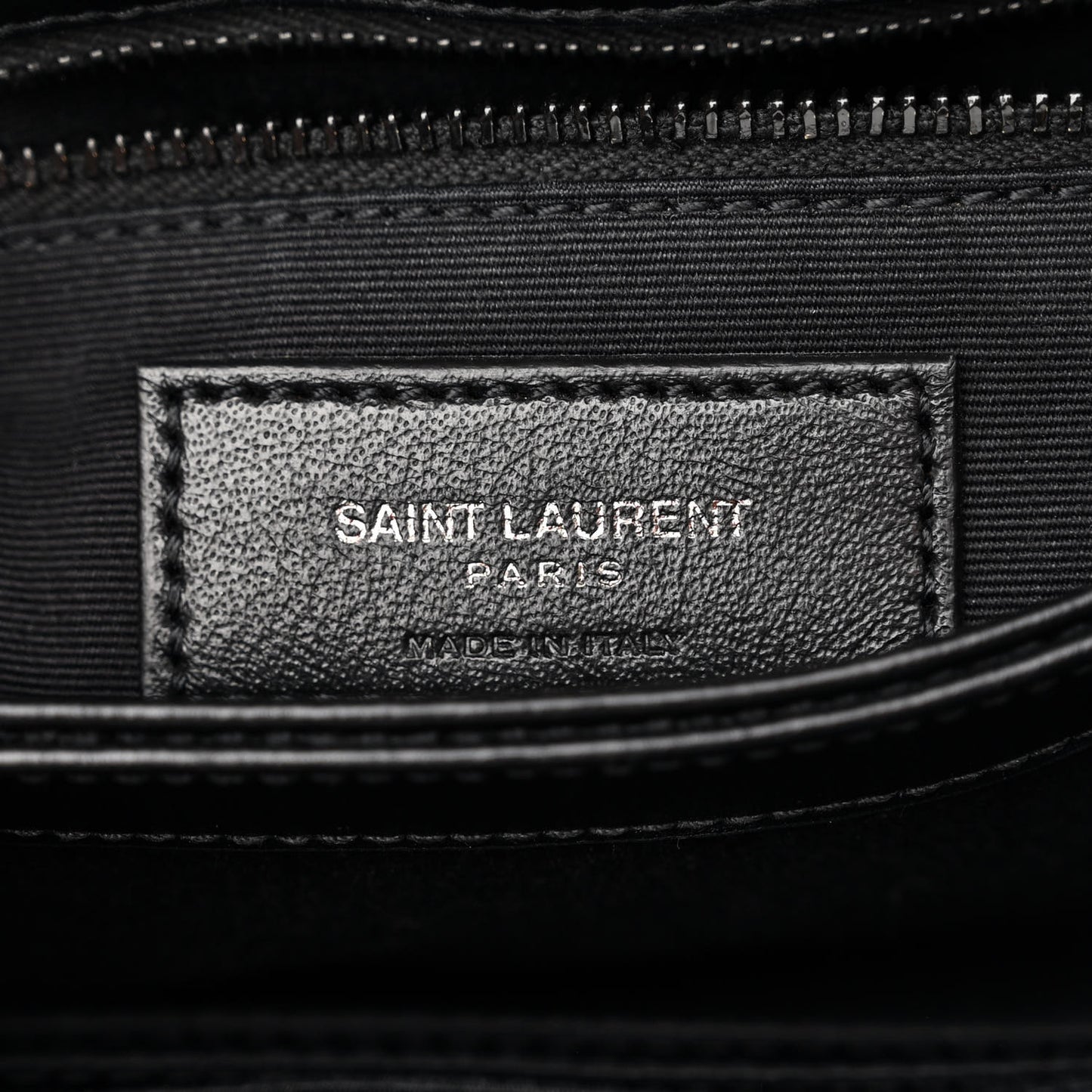 Calfskin Y Quilted Monogram Toy Loulou Crossbody Bag Black