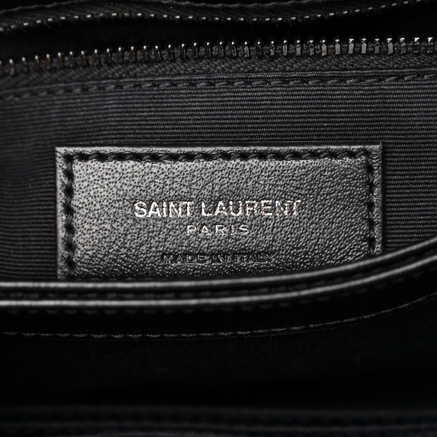 Saint Laurent Calfskin Y Quilted Monogram Toy Loulou Crossbody Bag Black 6 of 10