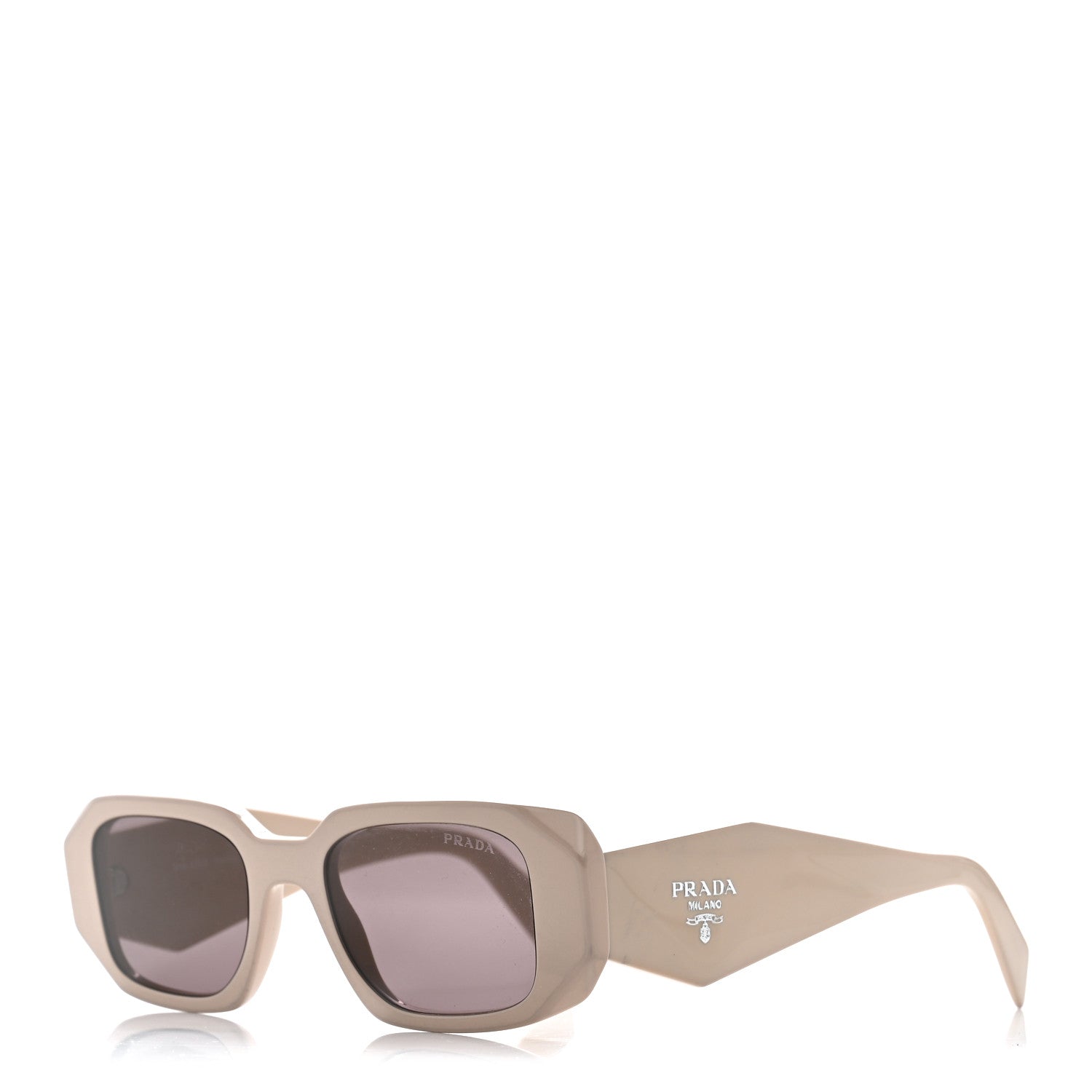 Prada Acetate Symbole Sunglasses SPR 17W Plum Beige 1 of 7
