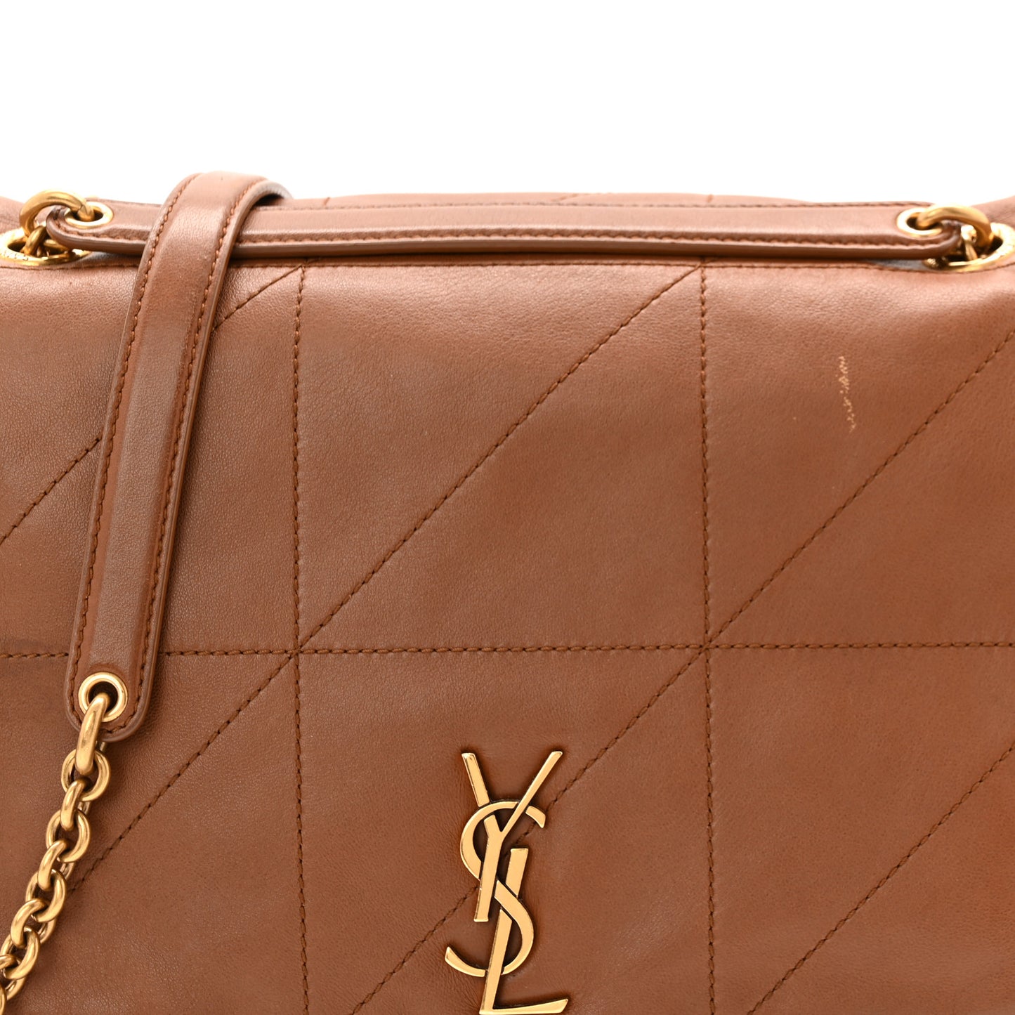 Lambskin Matelasse Monogram Small Jamie 4.3 Light Fox