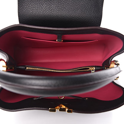 Louis Vuitton Taurillon Capucines MM Black 5 of 9