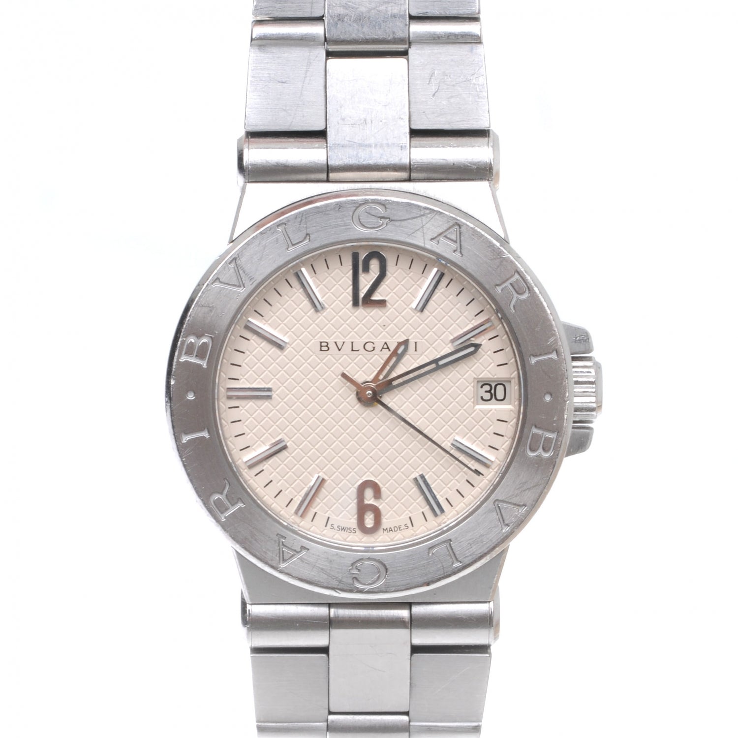 Bulgari BVLGARI Stainless Steel Diagono 29mm Quartz Watch Silver 1 of 7