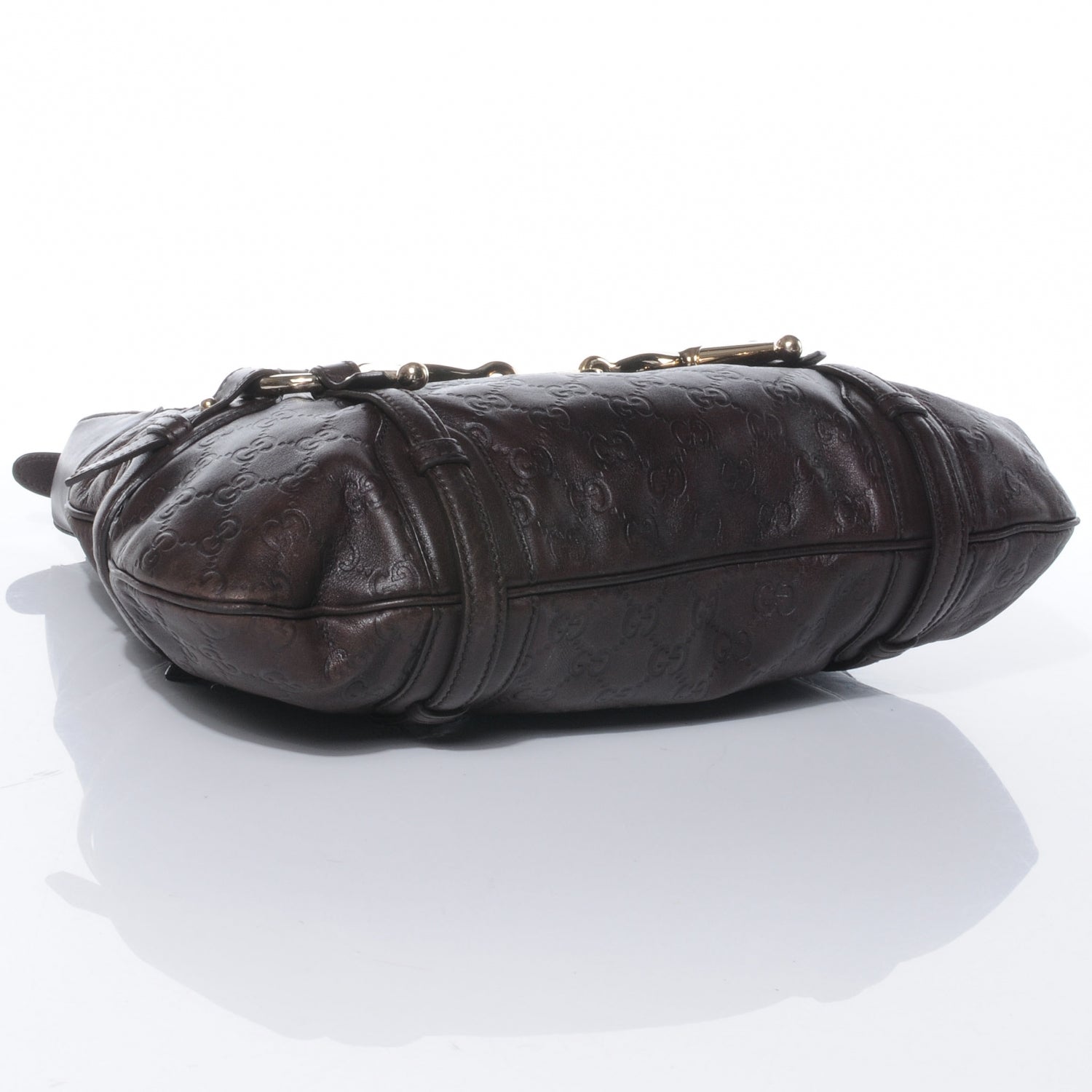 Gucci Guccissima GG 85th Anniversary Horsebit Hobo Brown 5 of 8