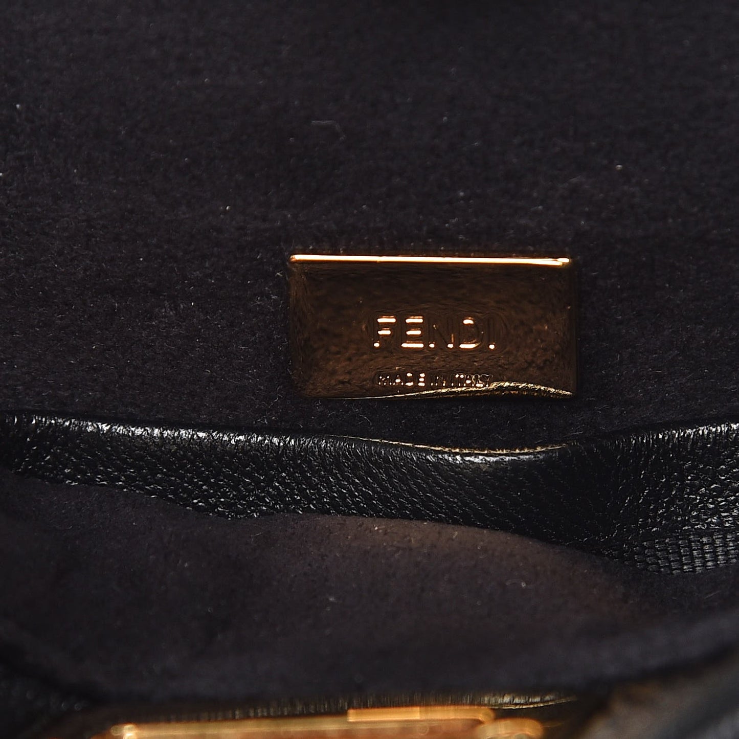 Nappa Micro Peekaboo Iconic Satchel Black
