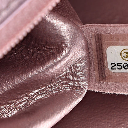 Chanel Metallic Calfskin Quilted Mini Rectangular Flap Pink 7 of 13