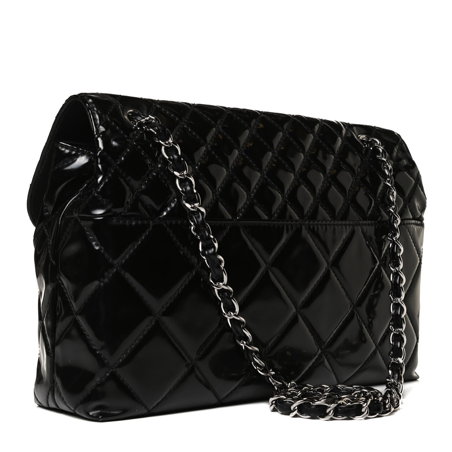 Chanel Vinyl Quilted In the Business Flap Bag Black 3 of 16