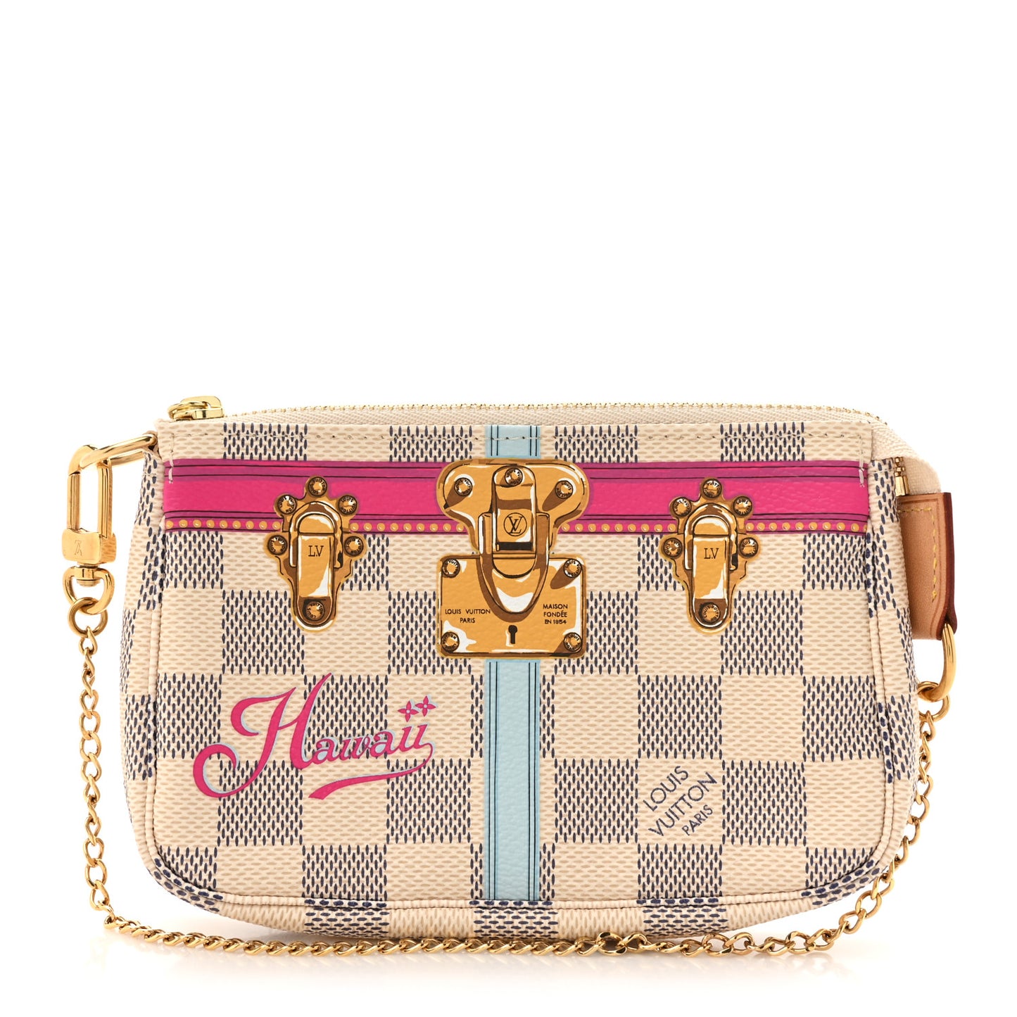 Damier Azur Summer Trunks Hawaii Mini Pochette Accessories