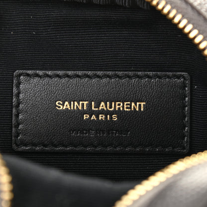 Saint Laurent Grain De Poudre Matelasse Monogram Baby Lou Camera Bag Fog 6 of 7
