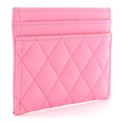 Chanel Caviar Quilted Boy Card Holder Pink 3 of 8