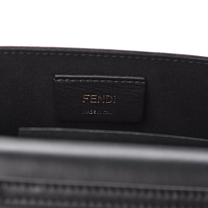 Fendi Vitello Cruise F is Fendi Bi-Color FF 1974 Embossed Envelope Belt Bag Maya Black 8 of 13