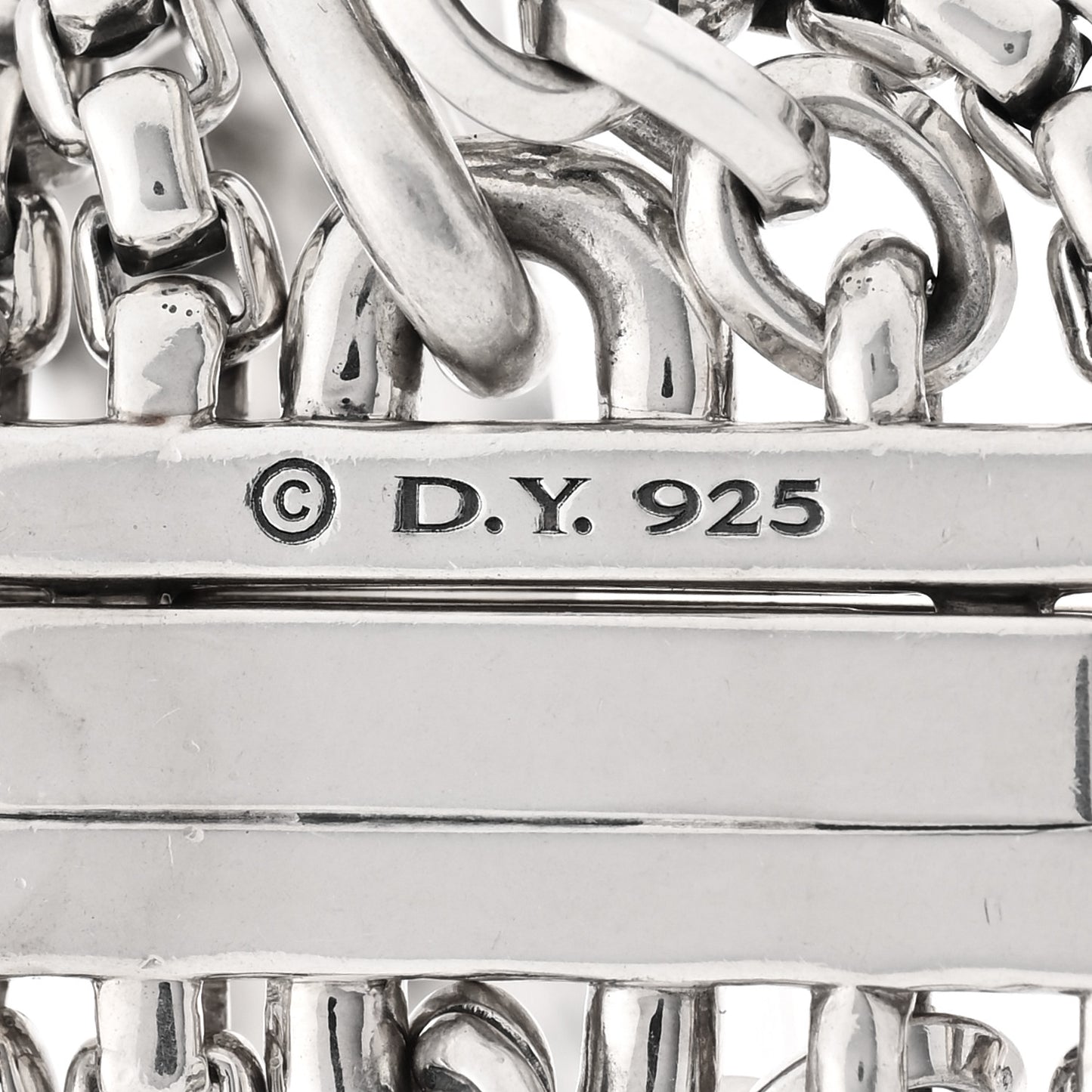 Sterling Silver Multi Row Chain Bracelet