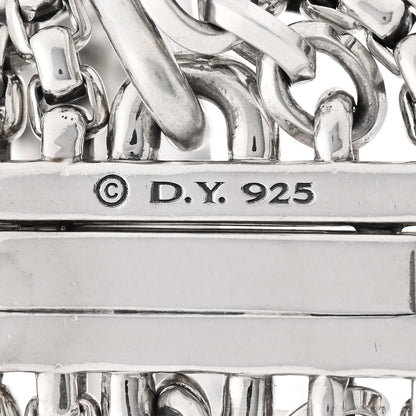 David Yurman Sterling Silver Multi Row Chain Bracelet 3 of 3