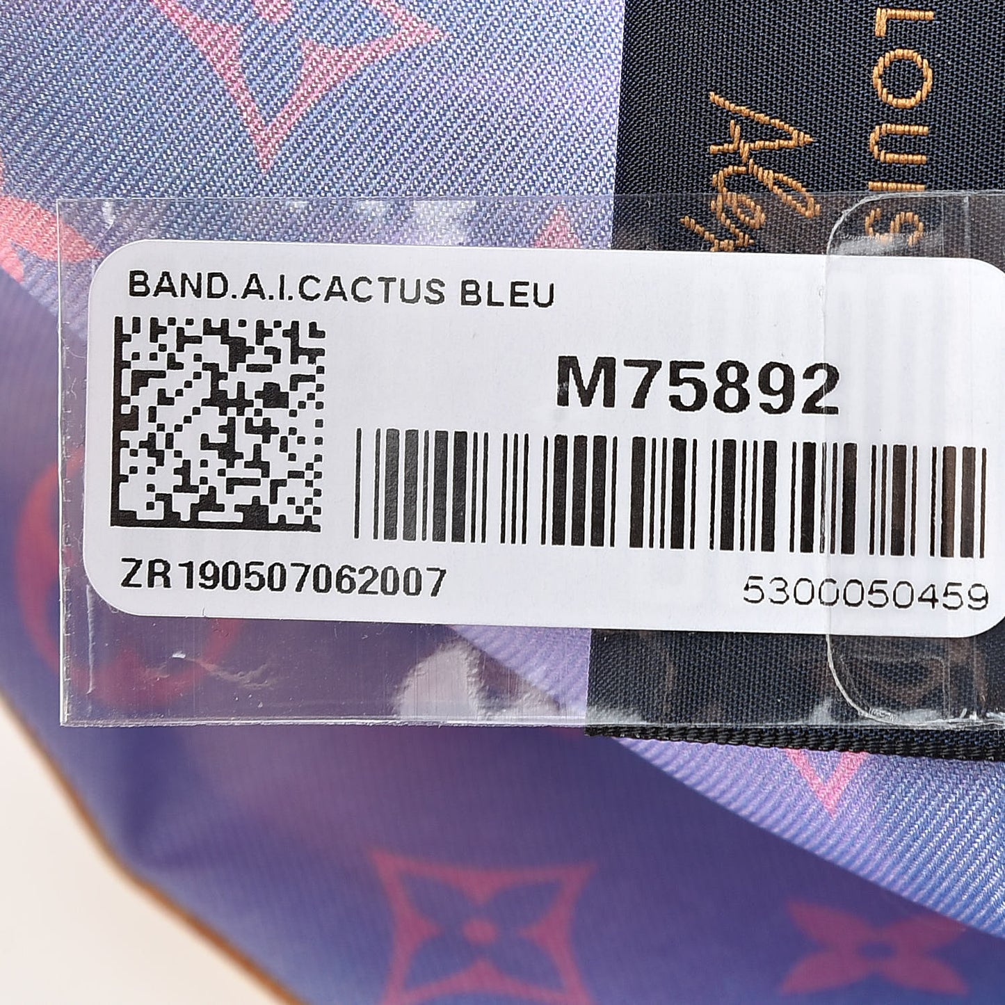 Silk Monogram Desperado Bandeau Blue