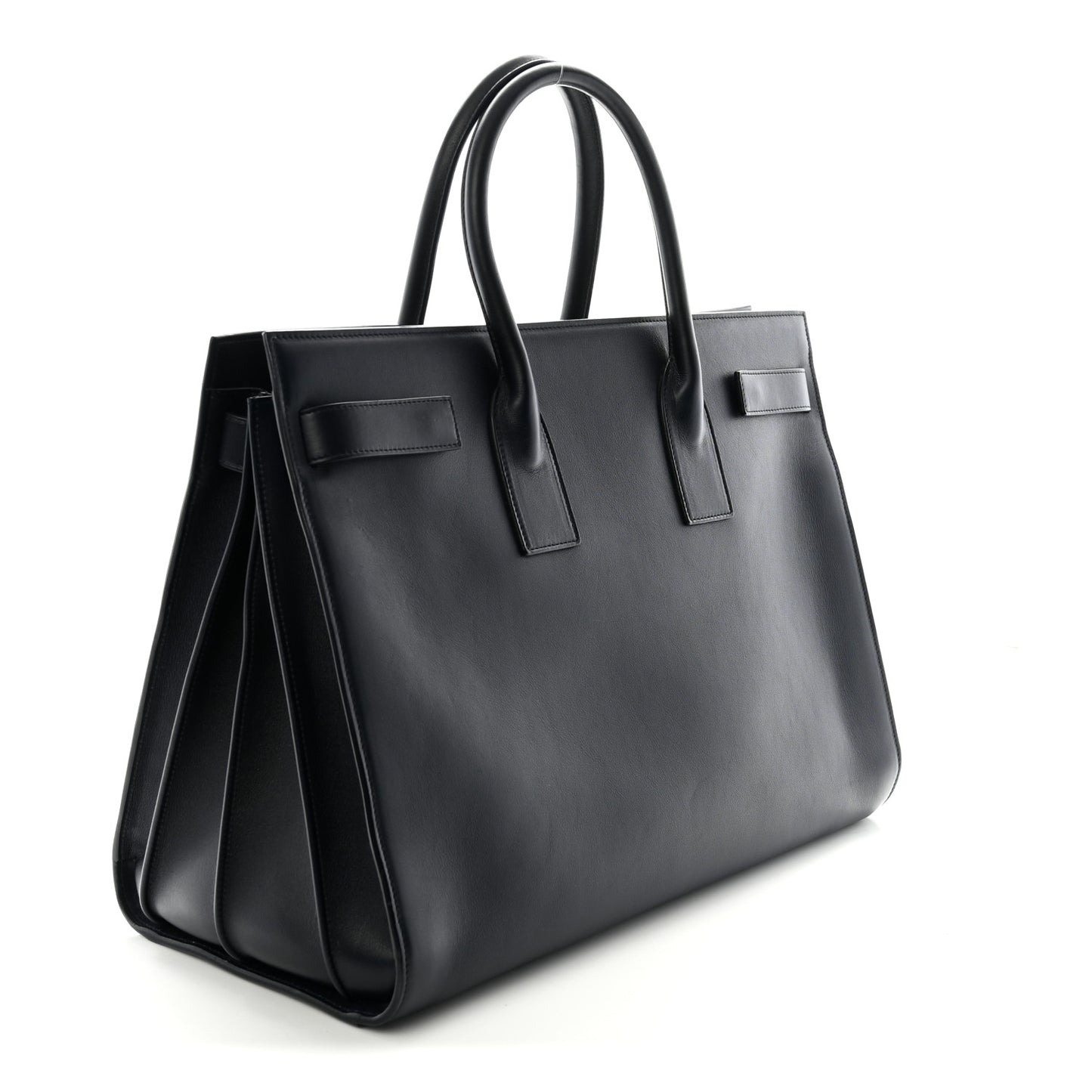 Calfskin Large Sac de Jour Carryall Navy Blue