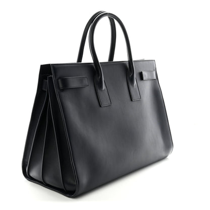 Saint Laurent Calfskin Large Sac de Jour Carryall Navy Blue 3 of 9