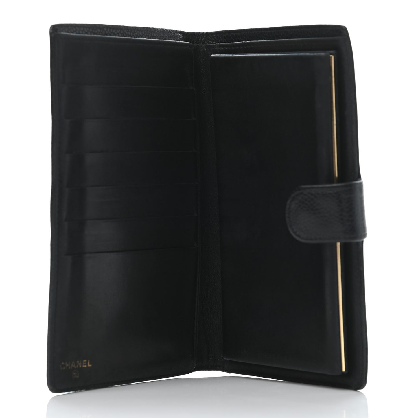 Caviar Timeless CC French Wallet Black