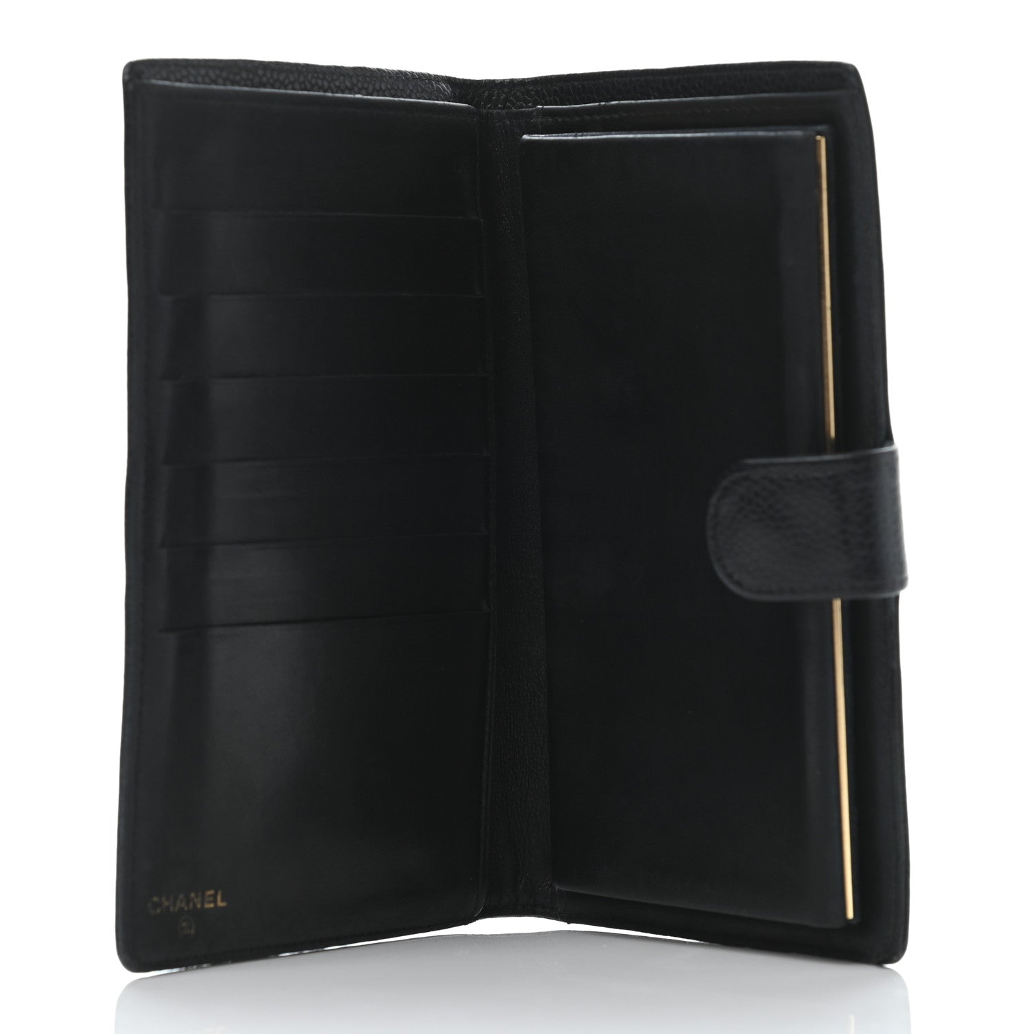 Chanel Caviar Timeless CC French Wallet Black 4 of 4