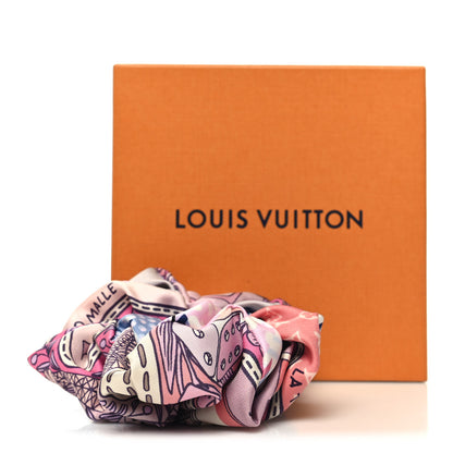 Louis Vuitton Silk Monogram Be Mindful Trop Chou Scrunchie Blush Pink 4 of 4