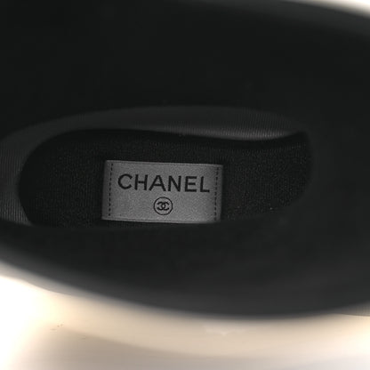 Chanel Caoutchouk CC High Boots 41 Black White 9 of 12