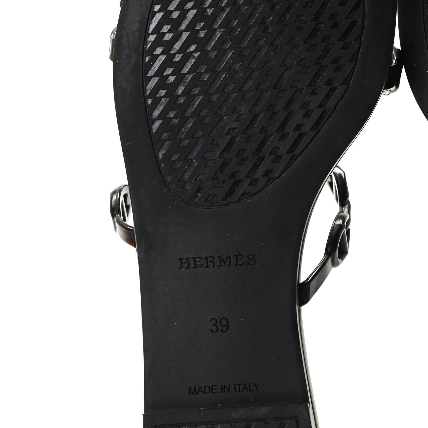 Rubber Chaine d'Ancre Rivage Sandals 39 Black
