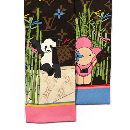 Louis Vuitton Silk Monogram 2021 Christmas Animation China Bandeau 2 of 3