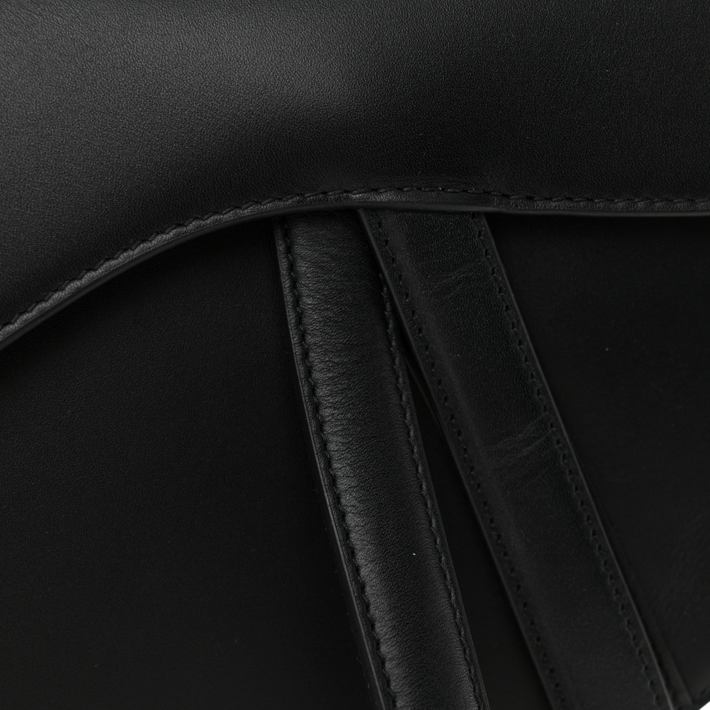 Calfskin Saddle Bag Black