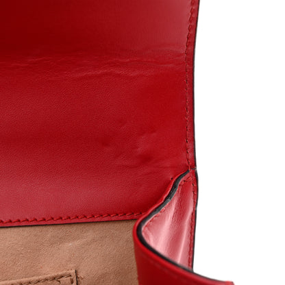 Gucci Guccissima Small Padlock Shoulder Bag Hibiscus Red 11 of 13