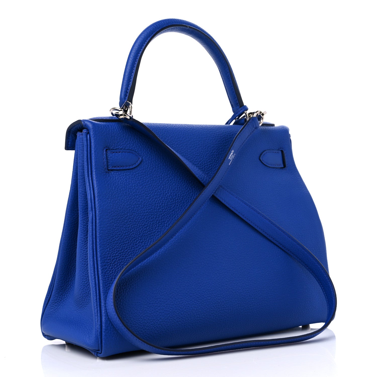Hermes Togo Kelly Retourne 28 Bleu Royal 3 of 9