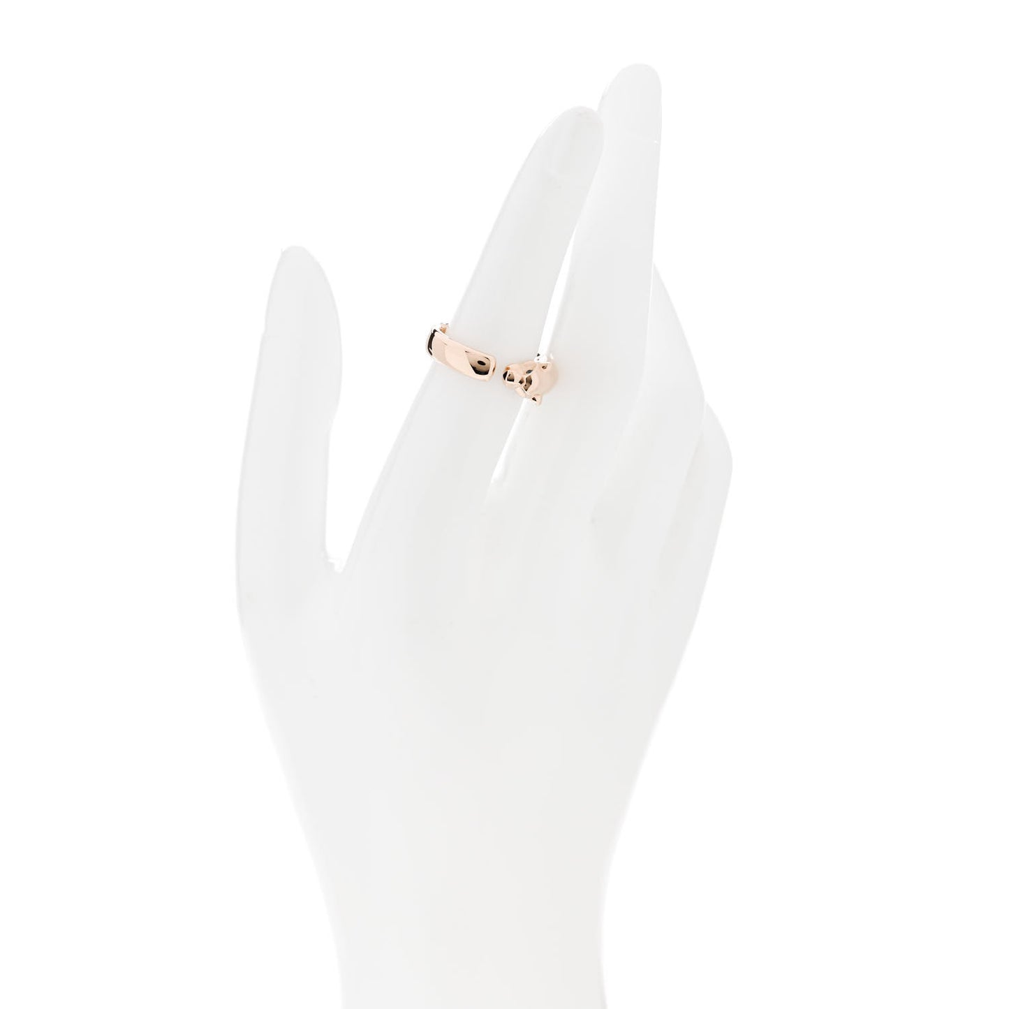 18K Pink Gold Tsavorite Black Onyx Panthere De Cartier Ring 52 6