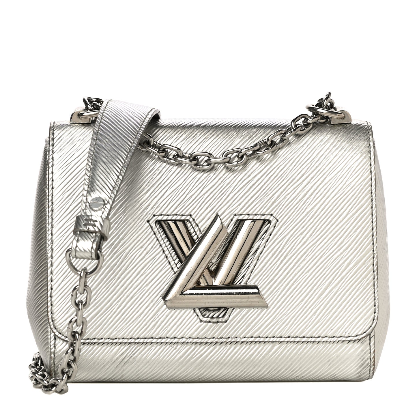 Epi Twist Shoulder Bag PM Argent